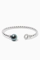 Pearl Bangle with Diamonds in 18kt White Gold Pearl Bangle with Diamonds in 18kt White Gold