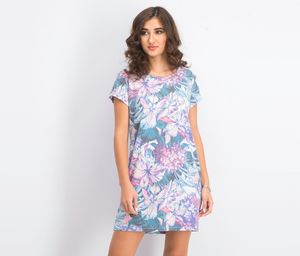 Womens Floral Print Dress  Hibiscus Garden
