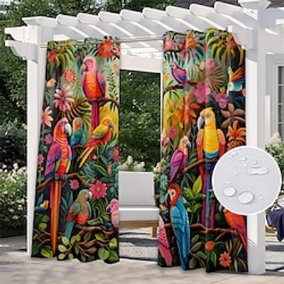 Waterproof Outdoor Curtain Privacy, Sliding Patio Curtain Drapes, Pergola Curtains Grommet For Gazebo, Balcony, Porch, Party Lightinthebox