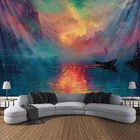 Colorful Painting Boat Hanging Tapestry Wall Art Large Tapestry Mural Decor Photograph Backdrop Blanket Curtain Home Bedroom Living Room Decoration Lightinthebox