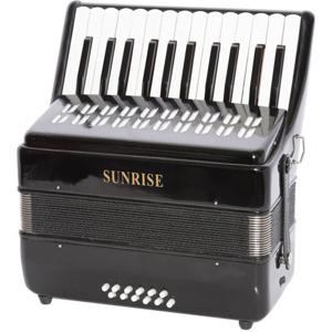 Sunrise 1302- Accordion 12 Bass - Black Color