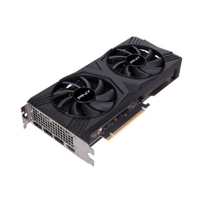 PNY GeForce RTX 4060 Ti VERTO Dual Fan OC Edition Graphics Card, GDDR6 16GB 128-bit Memory, HDMI 2.1, DP 1.4a Outputs, PCI Express 4.0, 2550 MHz Boost Clock, 288 GB/s Memory Bandwidth
