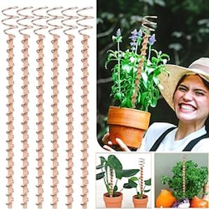 Electroculture Plant Stakes, 1 Pack 17 Long Electroculture Gardening Copper Coil Antennas for Growing Garden Plants and Vegetables with Electro Culture Copper Antenna Coils Using Ether Energy miniinthebox
