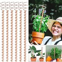 Electroculture Plant Stakes, 1 Pack 17 Long Electroculture Gardening Copper Coil Antennas for Growing Garden Plants and Vegetables with Electro Culture Copper Antenna Coils Using Ether Energy miniinthebox - thumbnail