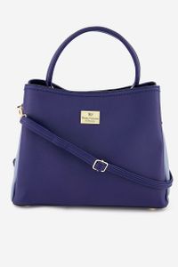 Womens Hardwear Logo Satchels Bag 25 H x 32 L x 15 W cm  Blue