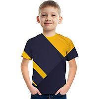 Kids Boys' T shirt Tee Short Sleeve Graphic Rainbow Children Tops Active 3-12 Years miniinthebox - thumbnail