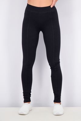 Womens Seamed Pull-On Ponte Skinny Pants Deep Black Womens Seamed Pull-On Ponte Skinny Pants Deep Black