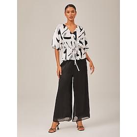 Geometric Print Vacation Two-Piece Set