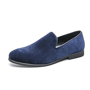 Men's Loafers  Slip-Ons Casual Outdoor Daily Suede Comfortable Loafer Black Blue Green Summer Lightinthebox