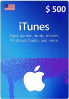 $500 USA Apple iTunes Gift Card (Instant E-mail Delivery)