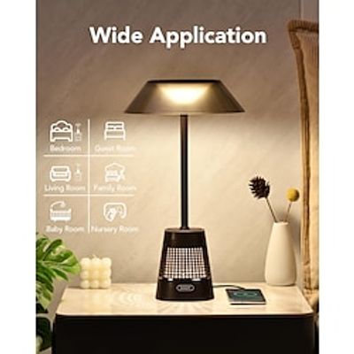 Bedside Table Lamp with USB Port Touch Lamps for Nightstand with Night Light Dimmable Modern Lamp for Home, Living Room, Office Decor Lightinthebox