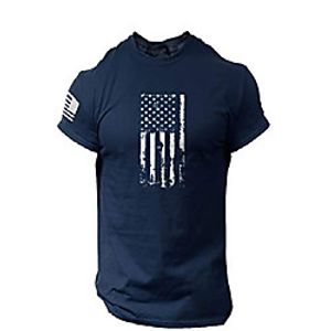 rogue style america flag t-shirt - usa patriotic shirt for man (navy blue, xl) Lightinthebox
