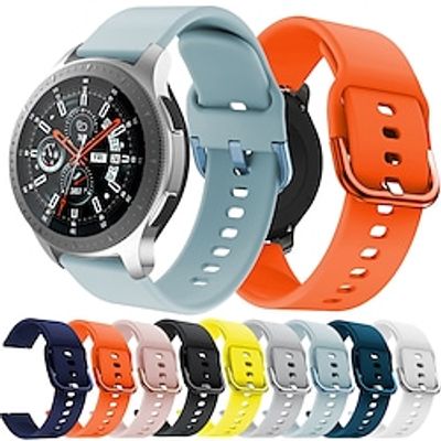 Smart Watch Band for Samsung Galaxy Watch 46mm 3 45mm Gear S3 Classic Frontier 2 Neo Live Silicone Smartwatch Strap Soft Elastic Breathable Sport Band Replacement  Wristband miniinthebox