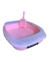 Nutra Pet Cat Litter Box With Scooper Pink 46 x 36.6 x 11 cm