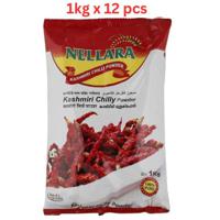 Nellara Kashmiri Chilly Powder Premium 1Kg (Pack of 12)