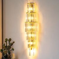 Modern Indoor Crystal Wall sconces 100CM Wall Light for Living Room, Bedroom, Dining Area, Lobby, Hotel, Café  Home Decor Lightinthebox - thumbnail
