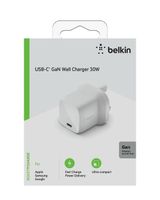 Belkin Wall Charger GAN 30W USB-C White