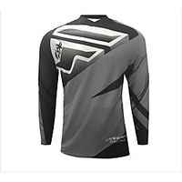 CAWANFLY Men's Long Sleeve Cycling Jersey Summer Dark Grey Bike Top Mountain Bike MTB Road Bike Cycling Quick Dry Breathable Sports Clothing Apparel  Micro-elastic Lightinthebox - thumbnail
