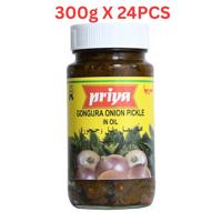 Priya Gongura Onion Pickle In Oil 300g Pack of 24