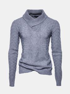 Fall Winter Jacquard Knitted Warm Casual Sweater