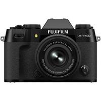 Fujifilm X-T50 Mirrorless Camera with 15-45mm f/3.5-5.6 Lens, Black