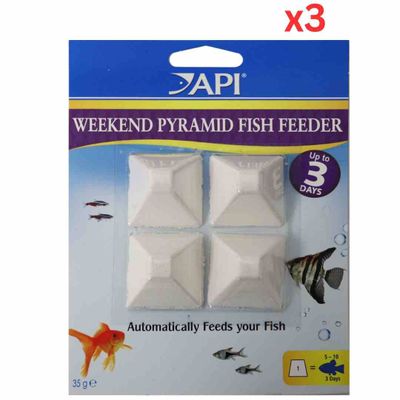 Api Weekend Pyramid Fish Feeder Pack Of 3