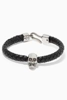 Skull Leather Bracelet - thumbnail