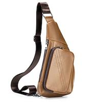 Men's shoulder bag with diagonal back retro top layer cowhide chest bag men's genuine leather shoulder bag Lightinthebox