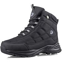 Men's Boots Plus Size Hiking Boots Trekking Shoes Hiking Walking Casual Outdoor Daily Faux Leather Mesh Breathable Slip Resistant Mid-Calf Boots Lace-up Black Blue Fall Winter miniinthebox - thumbnail