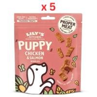 Lily's Kitchen Chicken And Salmon Nibbles Puppy Treats 70G Pack Of 5