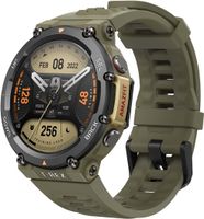 Amazfit T Rex 2 Smart Watch for Men, Rugged Outdoor GPS Sports Fitness Watch, 15 Military Grade Tests, Real time Navigation, Wild Green, Regular