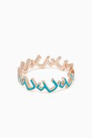 Yellow-Gold & Turquoise-Enamel Ein Ring Yellow-Gold & Turquoise-Enamel Ein Ring