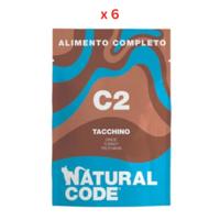 Natural Code Turkey Complete Wet Cat Food - 70G Pack Of 6