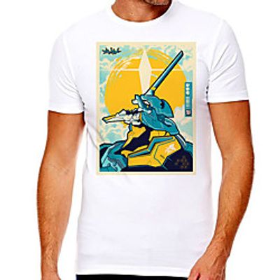 Men's Unisex Tee T shirt Hot Stamping Graphic Prints Character Plus Size Print Short Sleeve Casual Tops Cotton Basic Designer Big and Tall White miniinthebox Men's Unisex Tee T shirt Hot Stamping Graphic Prints Character Plus Size Print Short Sleeve Casual Tops Cotton Basic Designer Big and Tall White miniinthebox