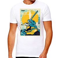 Men's Unisex Tee T shirt Hot Stamping Graphic Prints Character Plus Size Print Short Sleeve Casual Tops Cotton Basic Designer Big and Tall White miniinthebox - thumbnail