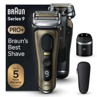 Braun Series 9 Pro+ 9569cc Electric Shaver, Wet & Dry with 6-in-1 SmartCare Center and Travel Case, Gold - Shaver 9569cc