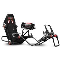 Next Level Racing F-GT Lite Cockpit, Foldable, Adjustable Wheel, Gear Shifter, Pedal Positions & Angle, Black - NLR-S015