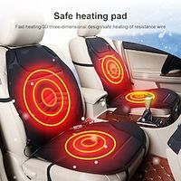 12V Heated Car Seat Cover Seats Heater Universal Auto Heating Seat Mat Electric Cushions Heating Pad Winter Warm Car Accessories Lightinthebox - thumbnail