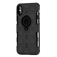 Phone Case For Apple Back Cover iPhone 8 Plus iPhone 8 Shockproof Ring Holder Solid Color Hard PC miniinthebox - thumbnail