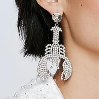 Women's Hoop Earrings Vintage Style Animal Precious Cool Statement Imitation Diamond Earrings Jewelry Silver  Gold For Party Prom Club 1 Pair Lightinthebox