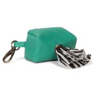 Dog With A Mission Boomer Poop Bag Holder Turquoise - 12x7.5cm