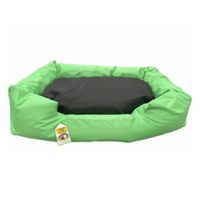 Nutrapet L-86Cm W-65Cm H-19Cm Lounger Bed Green & Black L