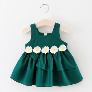 Baby Girls Flower Sleeveless Dresses