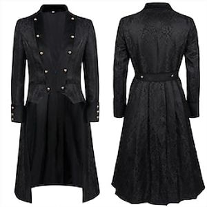 Plague Doctor Punk  Gothic Medieval Steampunk 17th Century Coat Tuxedo Trench Coat Men's Costume Vintage Cosplay Casual Daily Coat Masquerade Lightinthebox