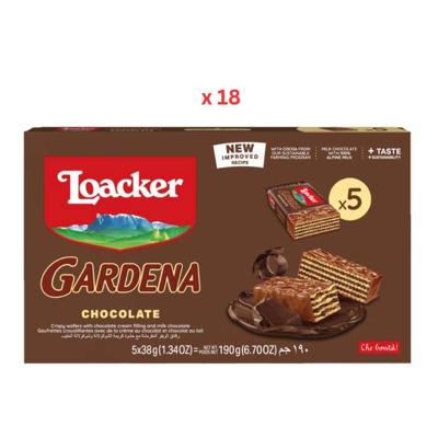 Loacker Gardena Chocolate Wafers 18X5X38G