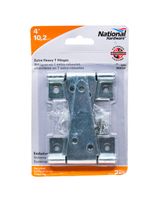 National Hardware 4" Extra Heavy T Hinges in Zinc Plating
