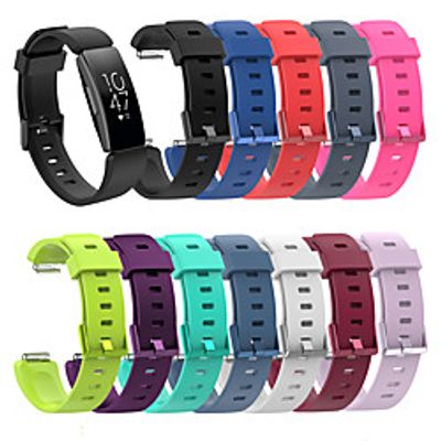 Smart Watch Band for Fitbit 1 pcs Sport Band Silicone Replacement  Wrist Strap for Fitbit Inspire HR Fitbit Inspire 18mm miniinthebox