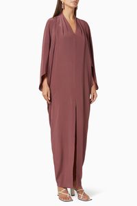 Iris Silk Draped Maxi Dress