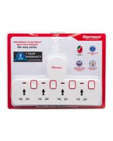 Oshtraco 4 Way Switched T Shaped Multi Socket Oshtraco 4 Way Switched T Shaped Multi Socket