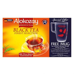 Alokozay Black Tea - 100 Tea Bags + Mug